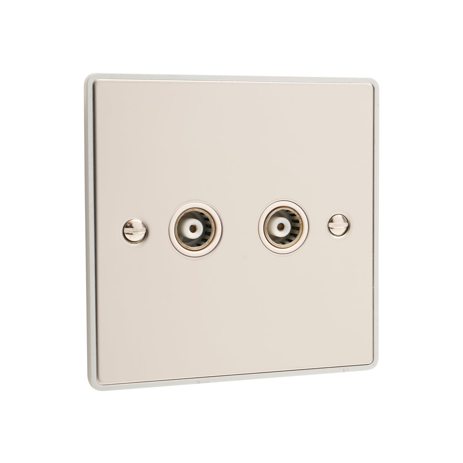 Urban Edge 2 Gang TV Coaxial Outlet - UE43PCW
