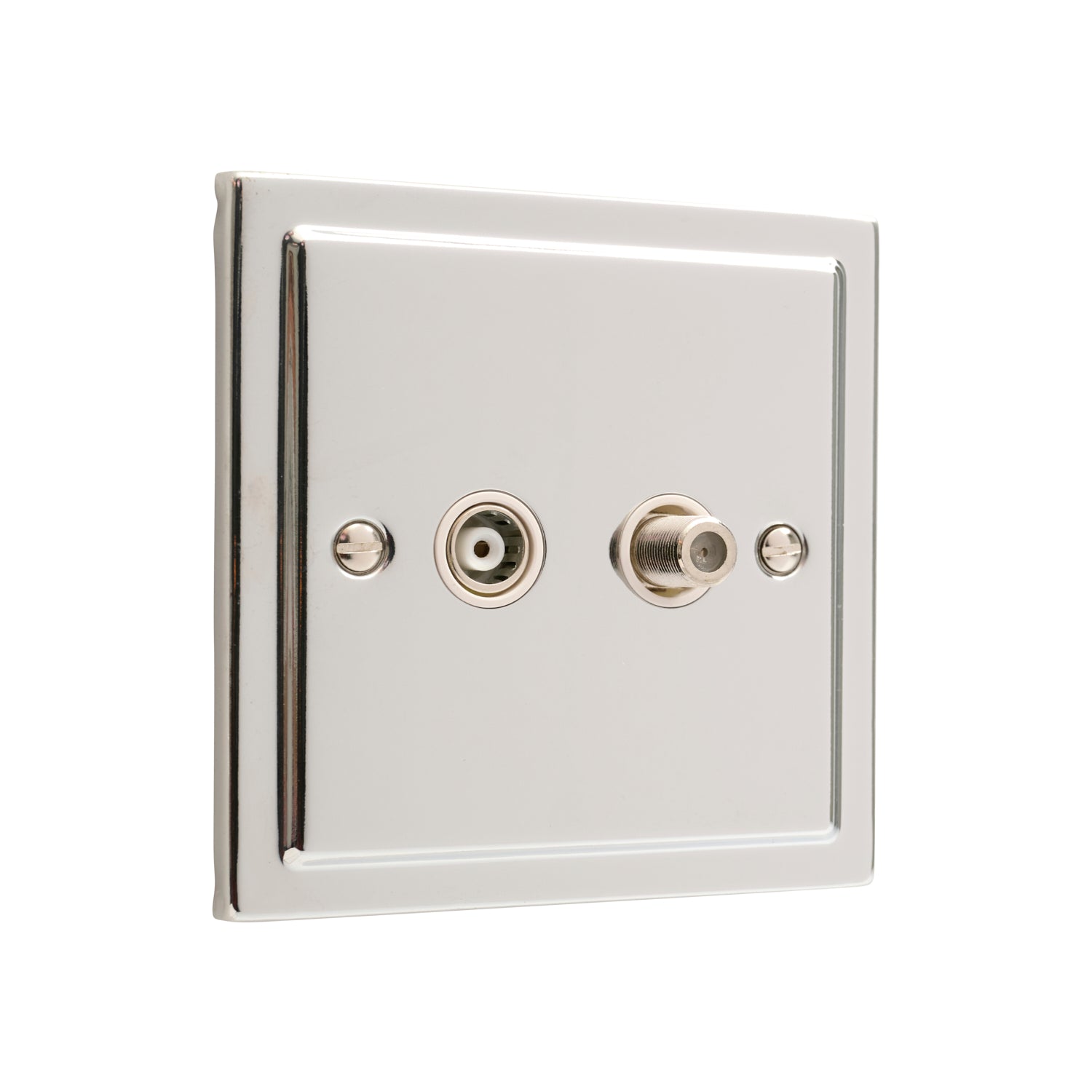 Regency Polished Chrome Satellite & TV Outlet R54PCW