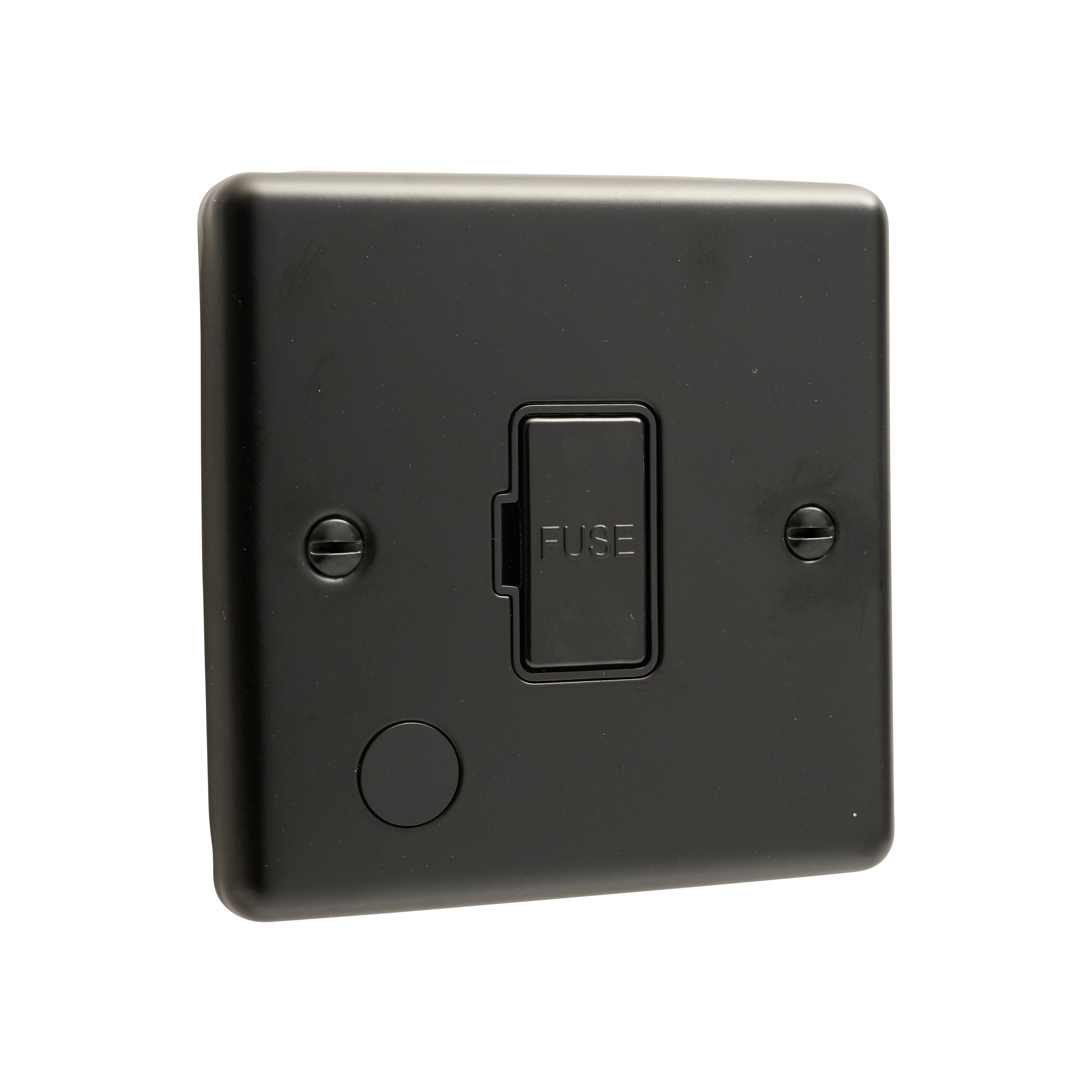 Windsor Matt Black Unswitched Fused Spur - W55MBB