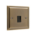 Regency Antique Brass 1 Gang RJ45 Socket R62AB