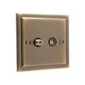 Regency Antique Brass Satellite & TV Outlet -  R54AB