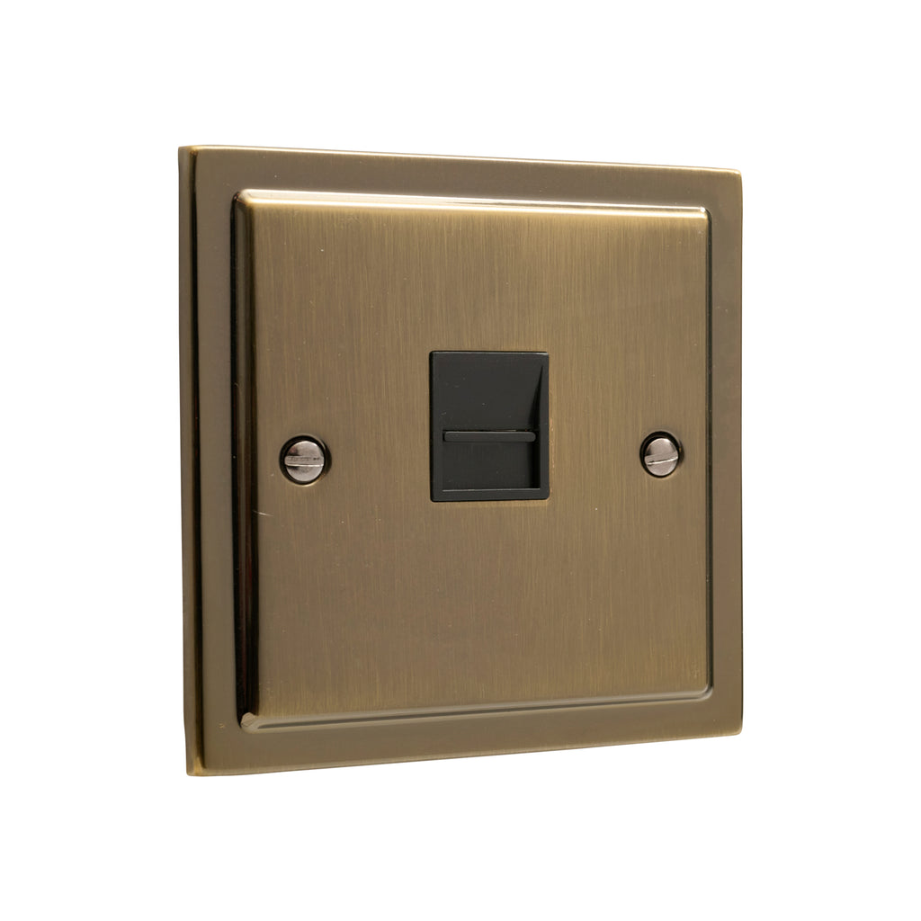 Regency Antique Brass Telephone BT Master Socket R45AB