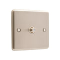 Windsor Brushed Steel 1 Gang Satellite Outlet W59BSW