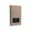 Windsor Brushed Steel Shaver Socket -  W48BSB