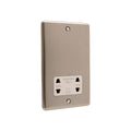 Windsor Brushed Steel Shaver Socket W48BSW