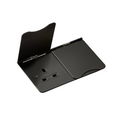 13A 2G Unswitched Floor Socket - Matt Black with Black Insert - FPR9UMB