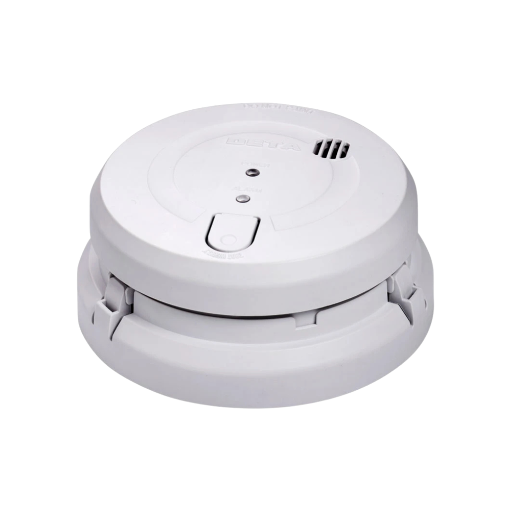 Deta 1163 - Optical Smoke Alarm 240V with 9V Replaceable Battery Back Up