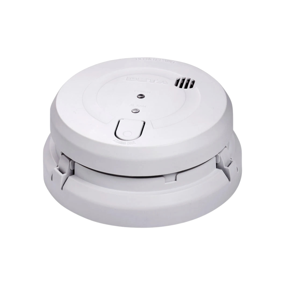 Deta 1163 - Optical Smoke Alarm 240V with 9V Replaceable Battery Back Up