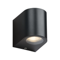 ALANA - 230V IP65 GU10 Polycarbonate Single Wall light - Black - ALC1BK