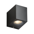 ALANA - 230V IP65 GU10 Polycarbonate Single Wall light - Black - ALS1BK
