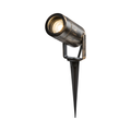 EAMON - 230V IP65 GU10 Polycarbonate Spike light - Brushed Brass - EASPK1BB