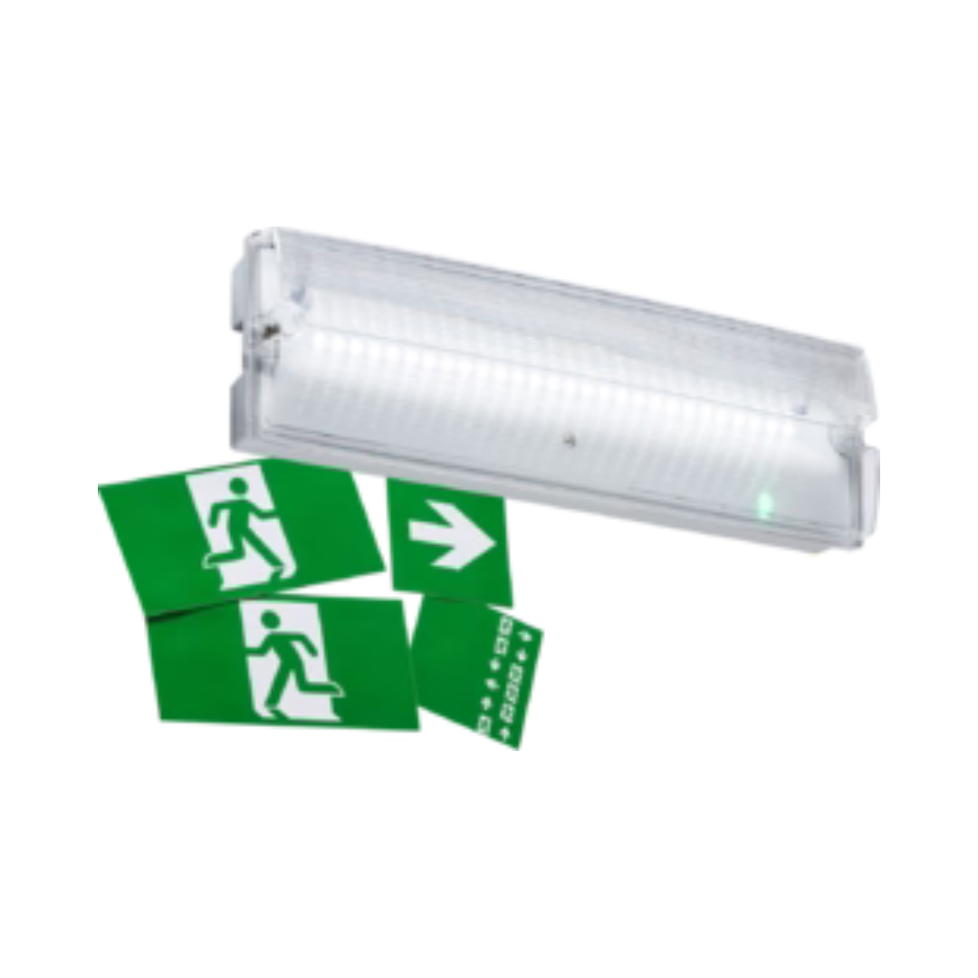230V IP65 3W LED Emergency Bulkhead Maintained/Non- Maintained