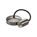 Black Nickel 6" E27 Contemporary Pendant Set - 8270BN
