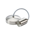 6" E27 Contemporary Pendant Set - Brushed Chrome - 8270BC