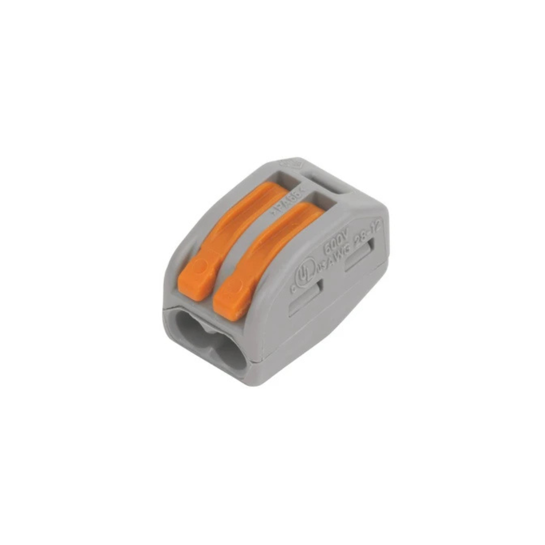 2 Pole Spring Lever Connector - Pack of 10 - VUEP135