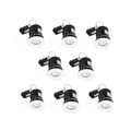 PACK OF 8 - White Fixed Fire Rated Downlight GU10 IP20 with Quick Connectors VUEP542-8