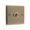 Windsor Antique Brass 1 Gang 20AX Toggle Switch W34AB