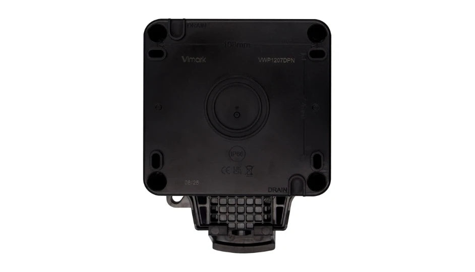 Deta Vimark WeatherPro IP66 1 Gang 13A Switched Socket DP with Neon