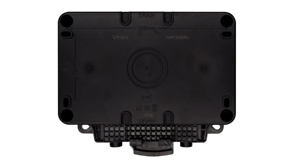 Deta Vimark WeatherPro IP66 2 Gang 13A Switched Socket DP with Neon
