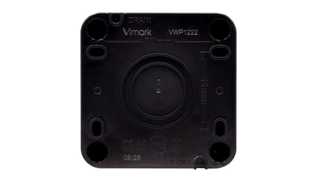 Deta Vimark WeatherPro IP66 2 Gang 2 Way 20AX Switch with Neon