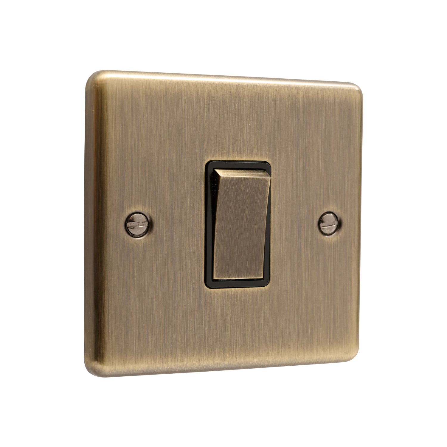 Windsor Antique Brass Light Switch 1 Gang 2 Way - W01AB