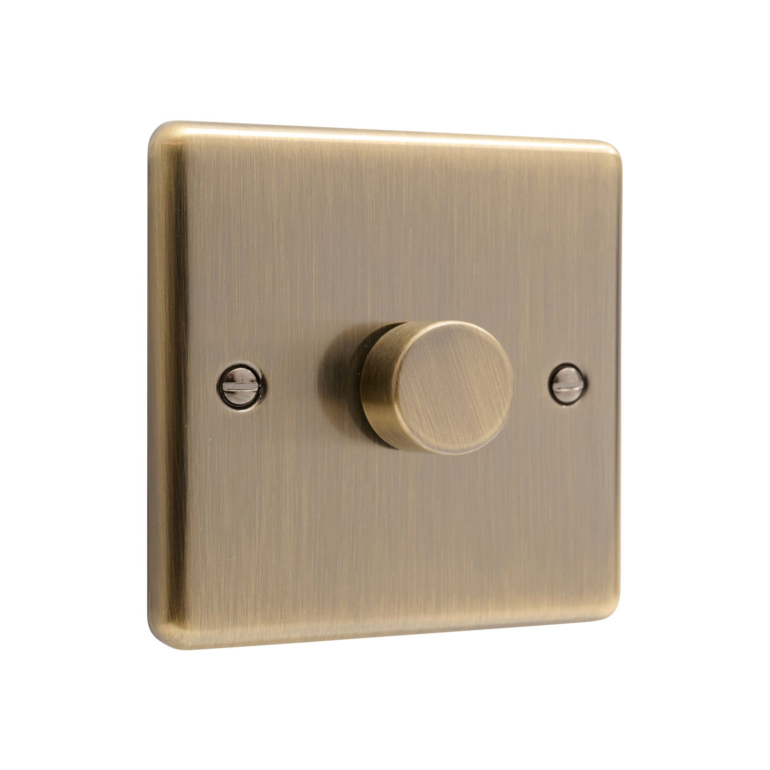Windsor Antique Brass 1 Gang 250W Dimmer Switch - W10AB