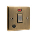 Windsor Antique Brass 20A Double Pole Switch - W37AB