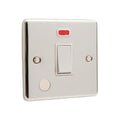 Polished Chrome 20A Double Pole Switch - W37PCW