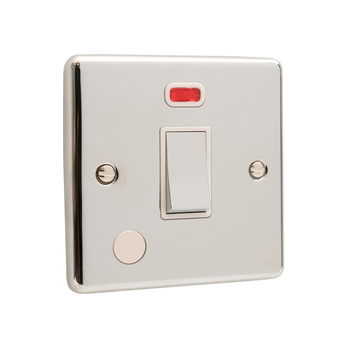 Polished Chrome 20A Double Pole Switch - W37PCW