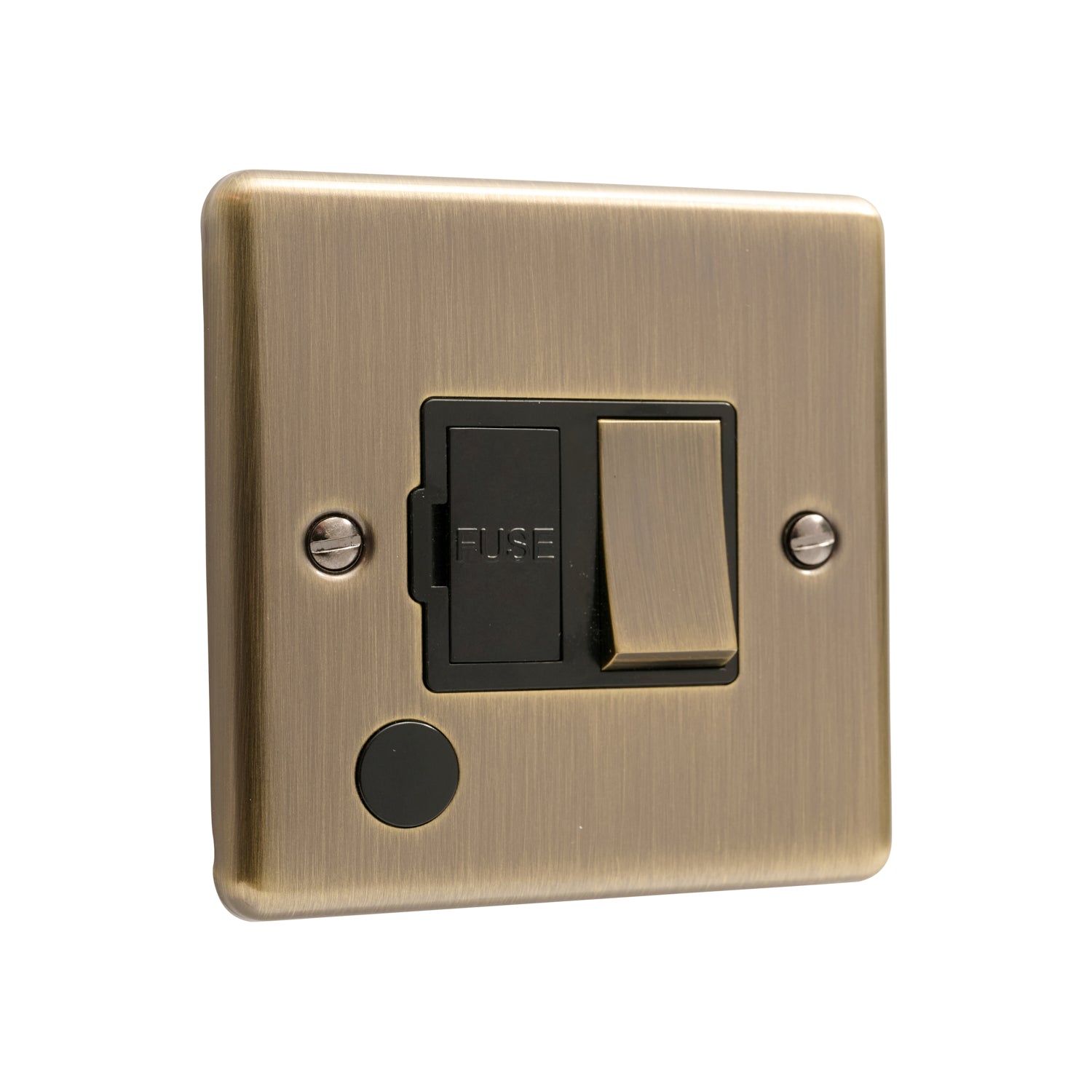 Windsor Antique Brass 13A Switched Fuse Spur - W38AB