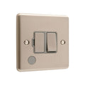 Windsor Brushed Steel 13A Switched Fuse Spur -  W38BSG