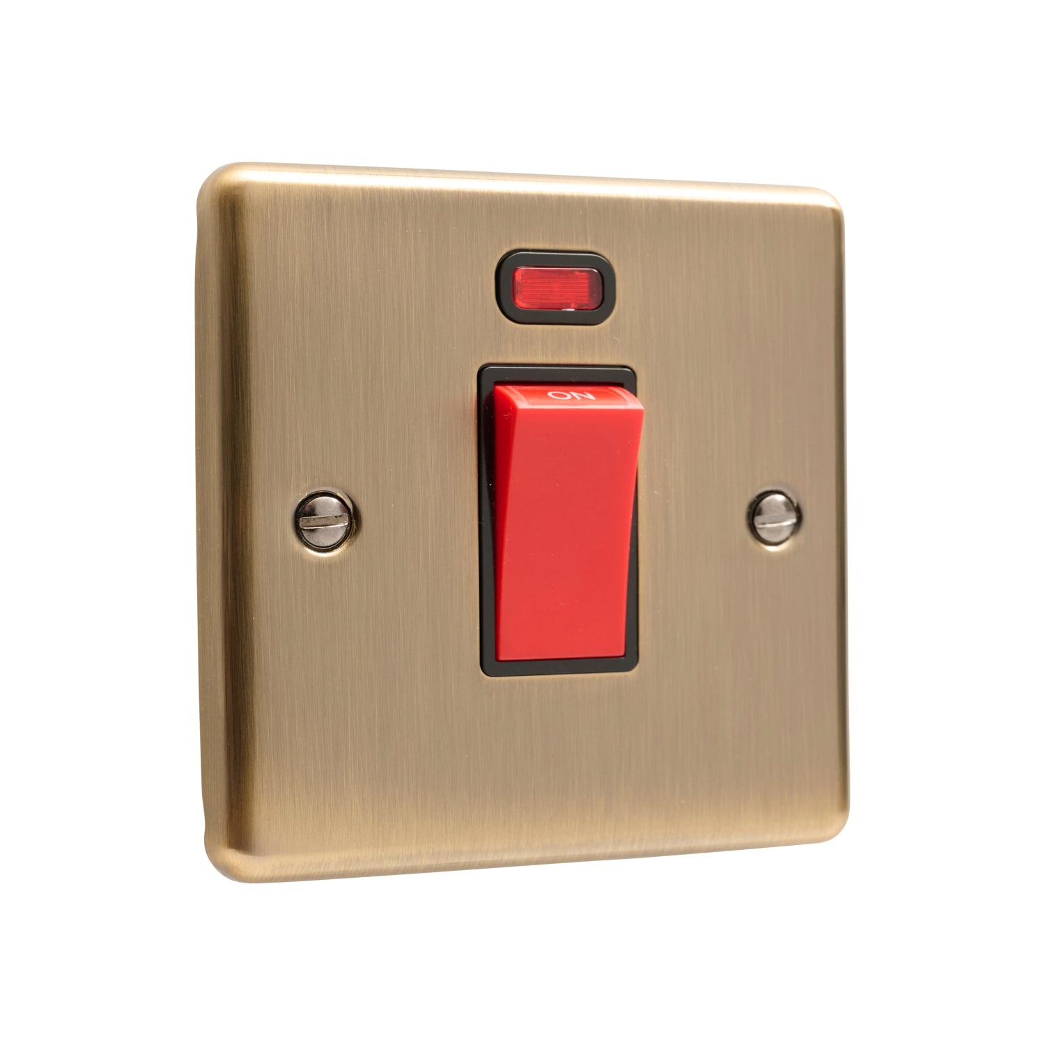 Windsor Antique Brass 45A Single Cooker Switch - W52AB