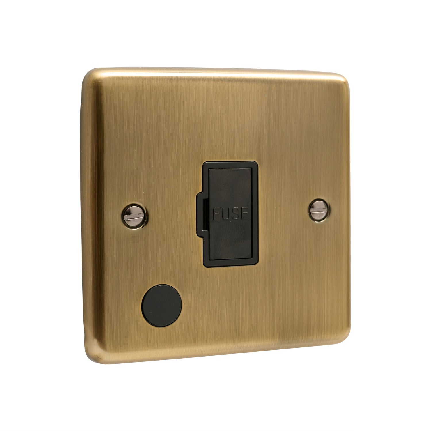 Windsor Antique Brass Un-Switched Fuse Spur - W55AB