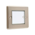 Windsor Brushed Steel Data Plate 2 Modules Grey Insert – W63BSG