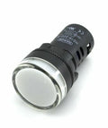 22mm WHITE Pilot Light LED Indicator 230V AC/DC PACK OF 10  VHD16-22PW230