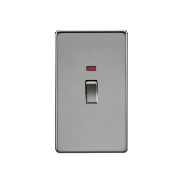 Black Nickel 45A DP Switch with Neon (2G size) - SF82MNBN image 0