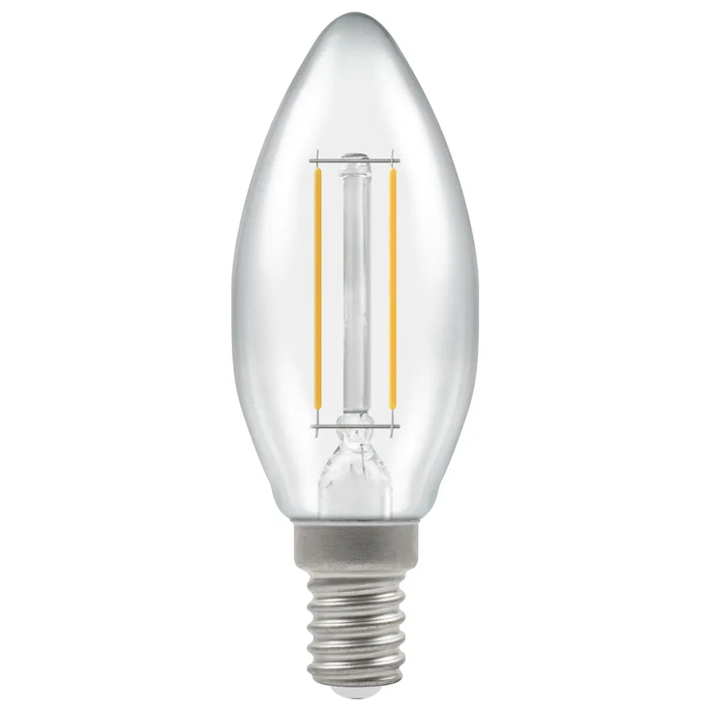 LED Candle Filament Clear • Dimmable • 2.5W • 2700K • SES-E14 image 0