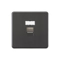 Smoked Bronze UTP CAT6a RJ45 Network Outlet - SFC6SB image 0