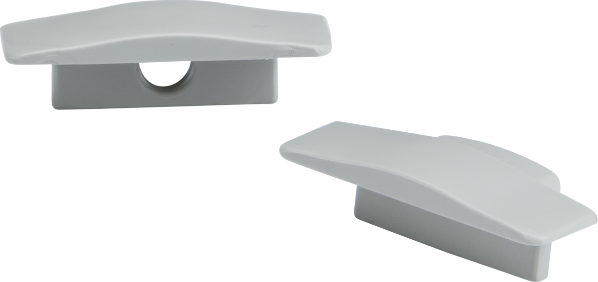 Aluminium Recessed Profile End Caps - 1MRECCAP image 0