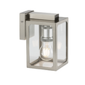 230V IP23 E27 Wall Lantern LANTSS - Brushed Chrome image 0