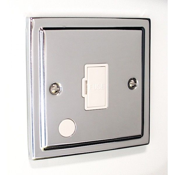 Regency Polished Chrome Un-Switched Fuse Spur R55PCW image 0