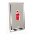 Regency Polished Chrome 45A Double Vertical Cooker Switch R40PCW image 0