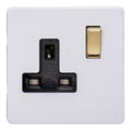 Varilight 1-Gang 13A Double Pole Switched Socket - XDY4VBS.PD image 0