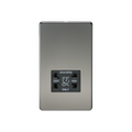 Black Nickel 115V/230V Dual Voltage Shaver Socket with Black Insert - SF8900BN image 0