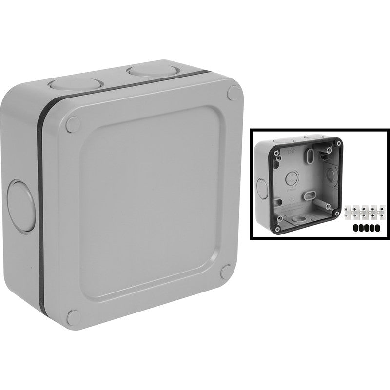 Weatherproof IP66 Junction Box SFGJB 115 x 115 x 55mm image 0