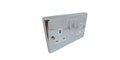 Polished Chrome Double 2 Gang 13a Socket - W07PCW image 0