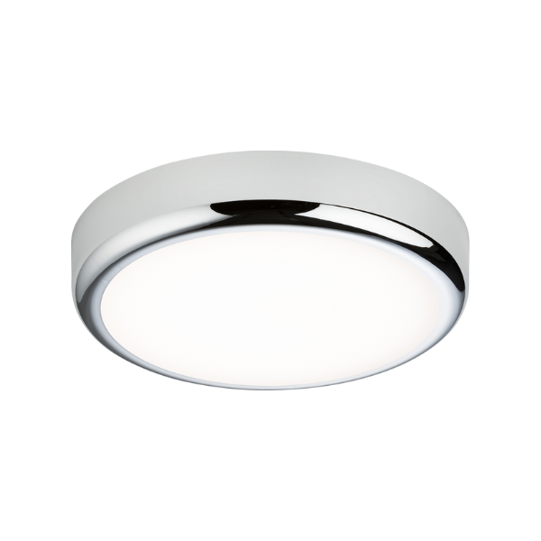 LED Bulkhead 230V IP65 9W CCT Adjustable C/W Chrome Trim - BT9ACTCH image 0