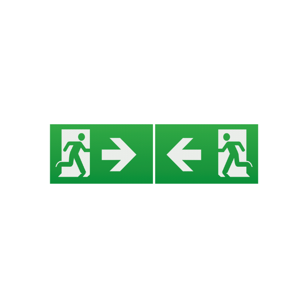 Running Man Legend (kit of 2) with Left/Right Facing Arrow for EMLSUS image 0