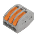 3 Pole Spring Lever Connector - Pack of 50 - VUEP136 image 0