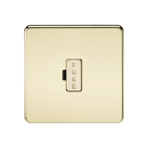 Polished Brass 13A Fused Spur Unit - SF6000PB image 0